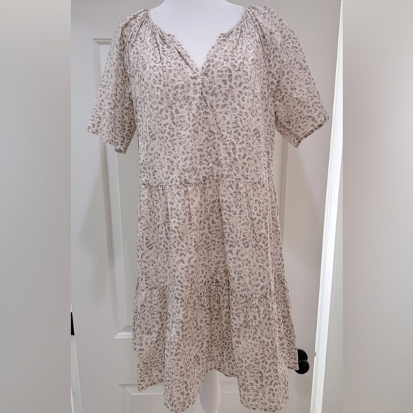 RAILS CLARISSA Watercolor Cheetah Mini Dress - Picture 6 of 16